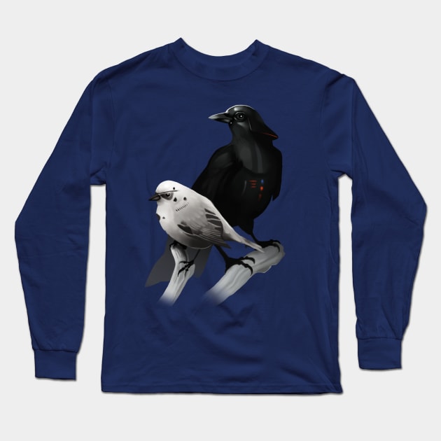 The Dark Side of the Flock Long Sleeve T-Shirt by drawsgood